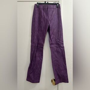 I.AM.GIA Purple Pants Straight-Leg Flare